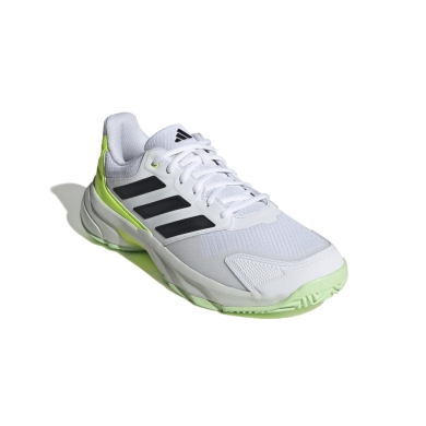 adidas Buty tenisowe CourtJam Control Allcourt 2024 białe/limonkowe męskie